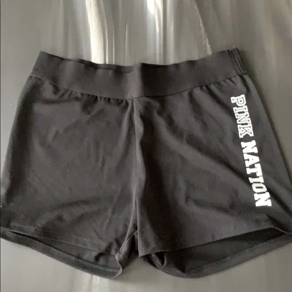 VS Pink Black Ultimate Yoga Booty Shorts Size M